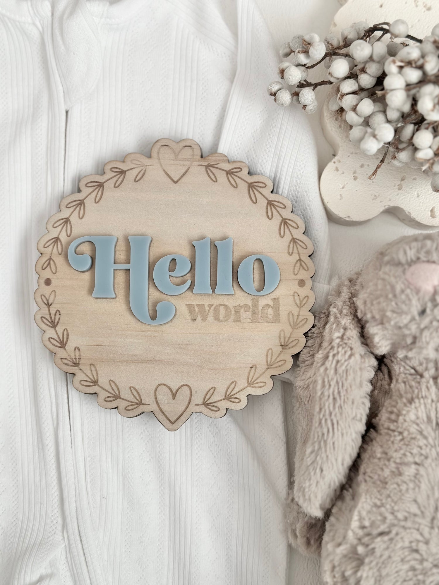 Hello world plaque