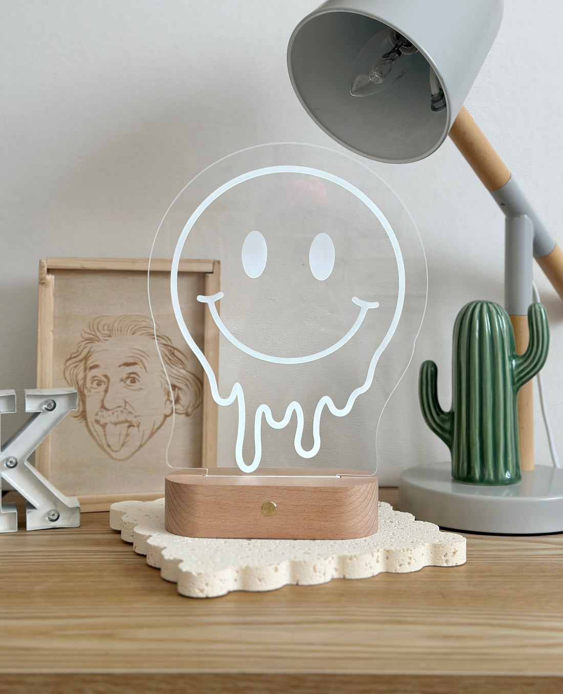 Melting Smiley Face Night Light