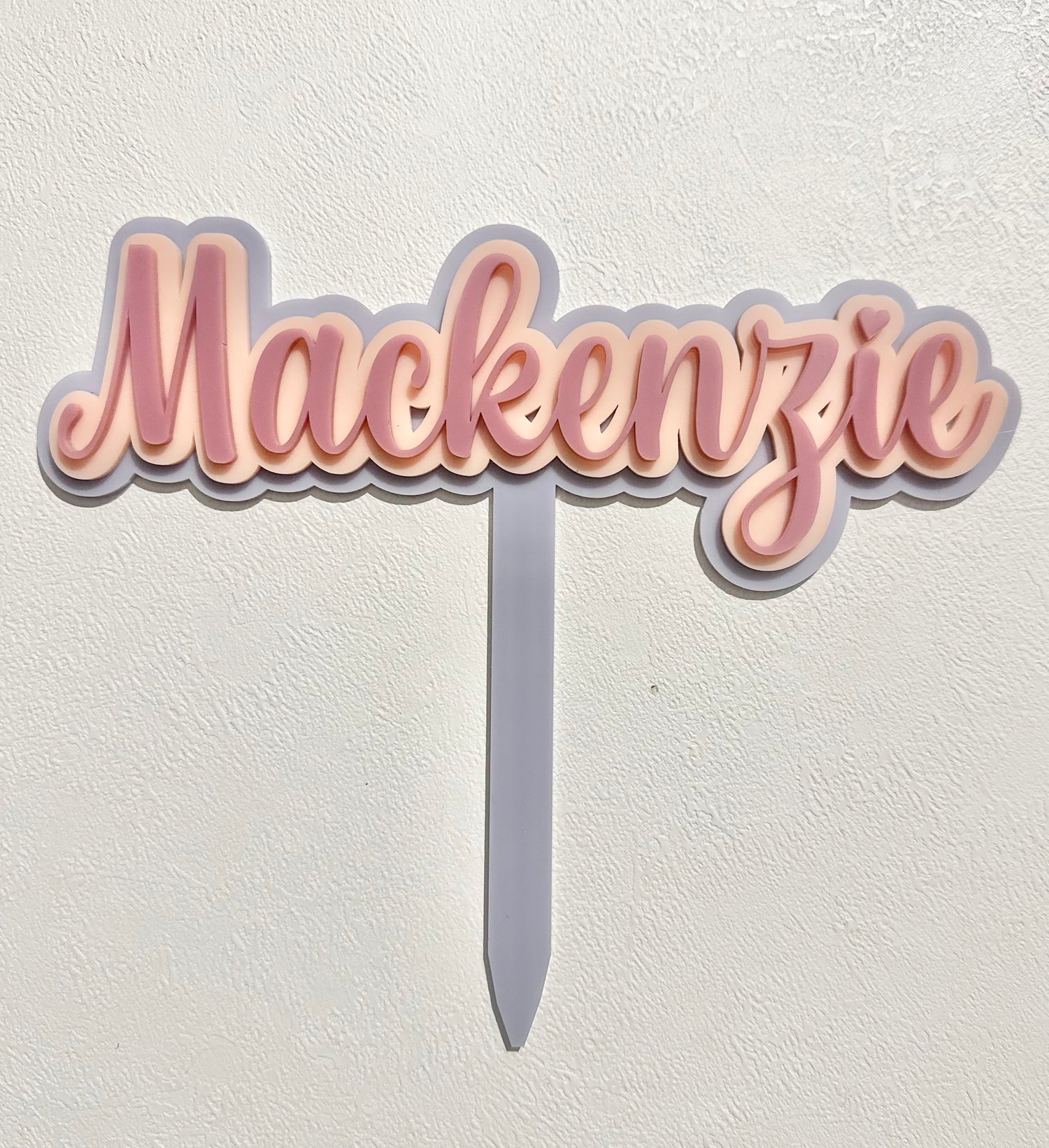 Personalised Name Cake Topper – Custom Birthday Cake Decoration