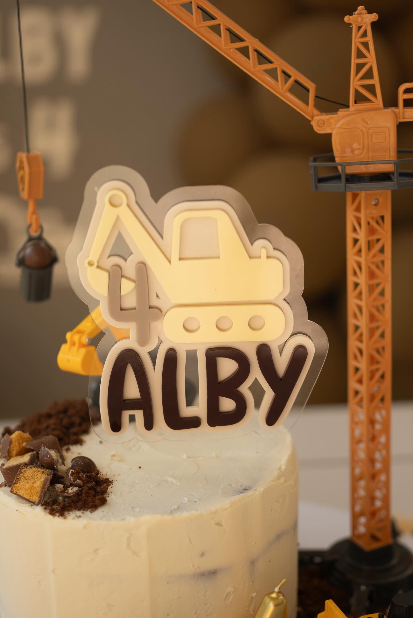 Digger Cake Topper