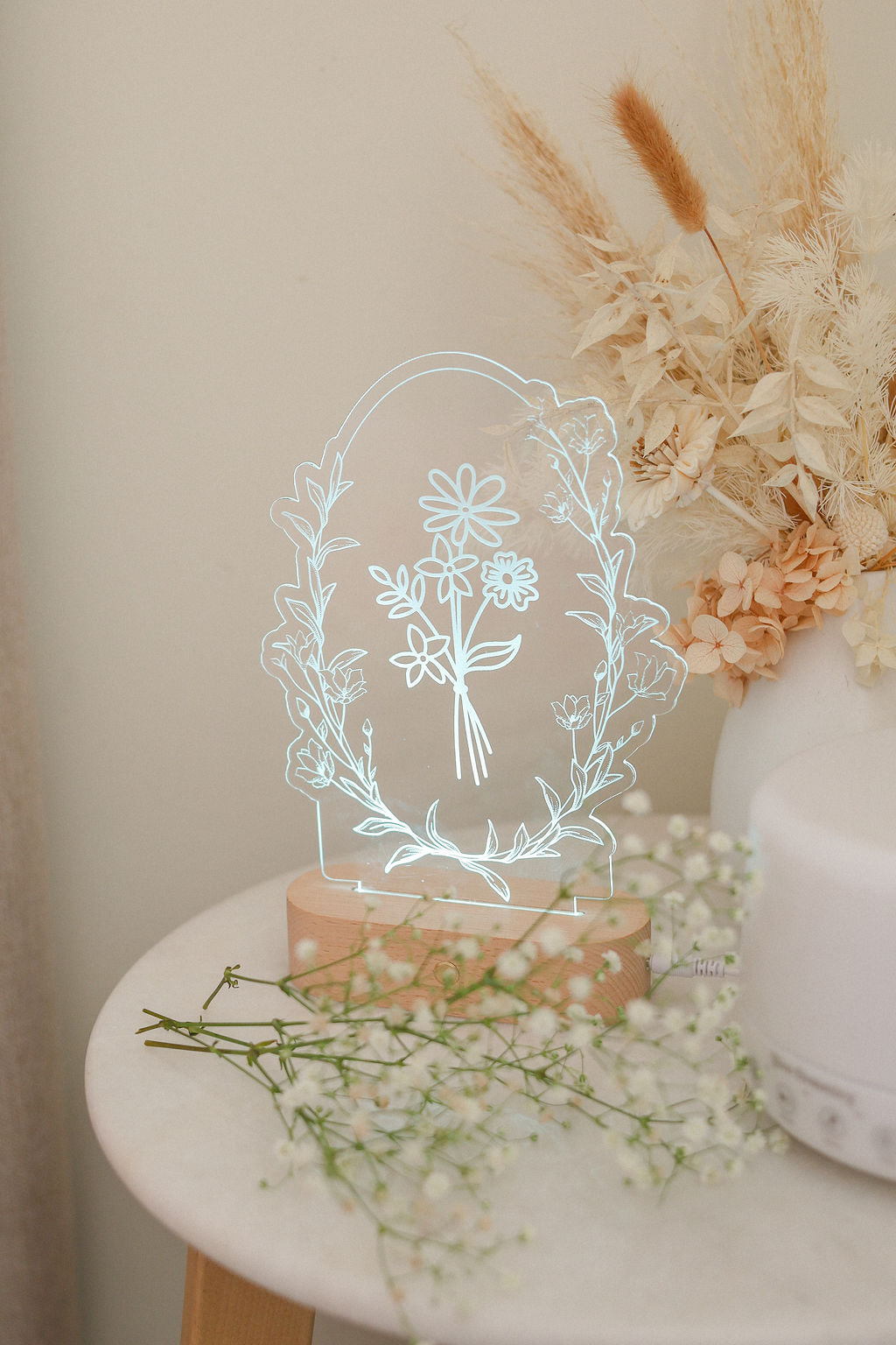 Vintage Flower Night Light