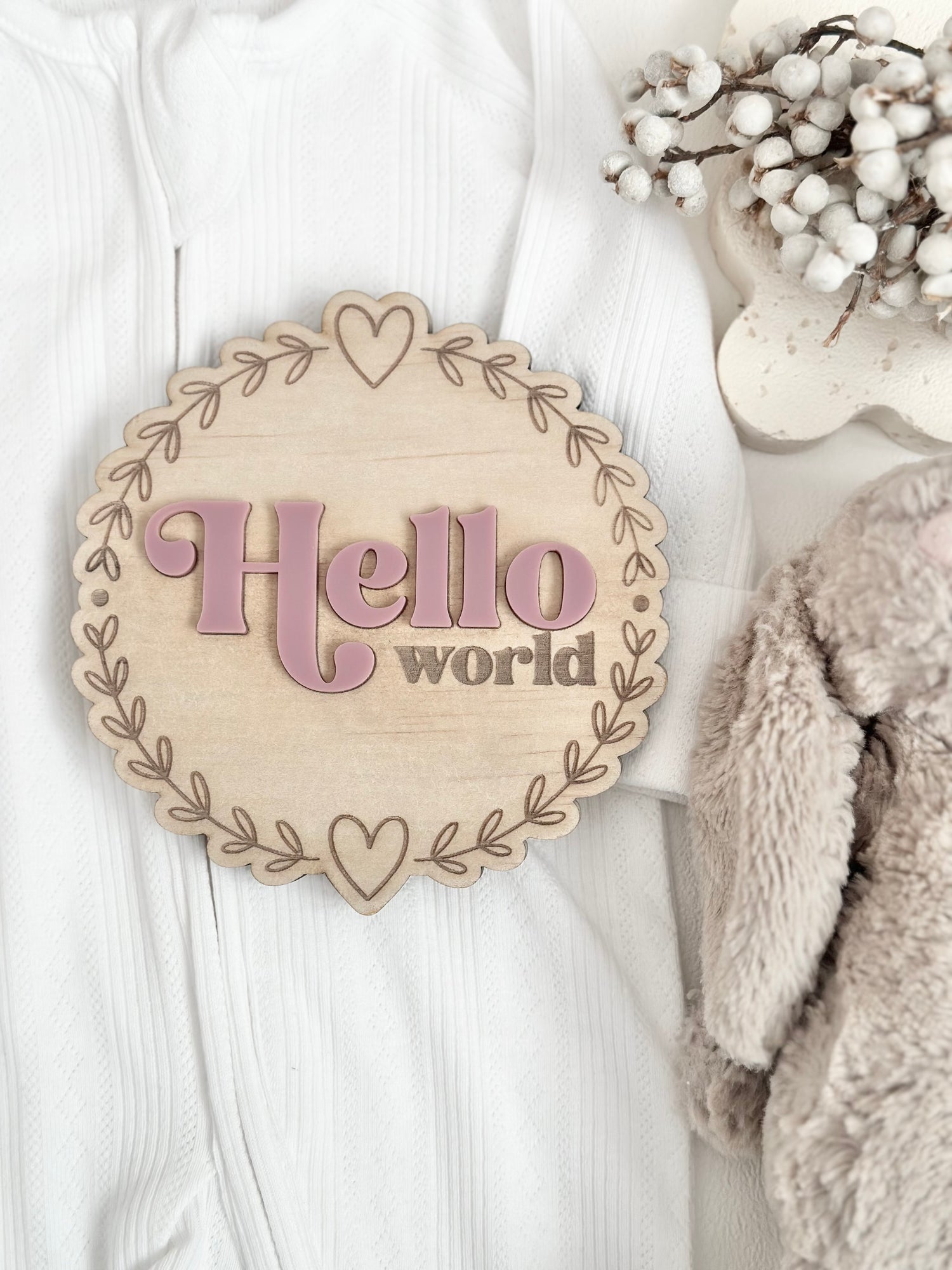 Hello world plaque