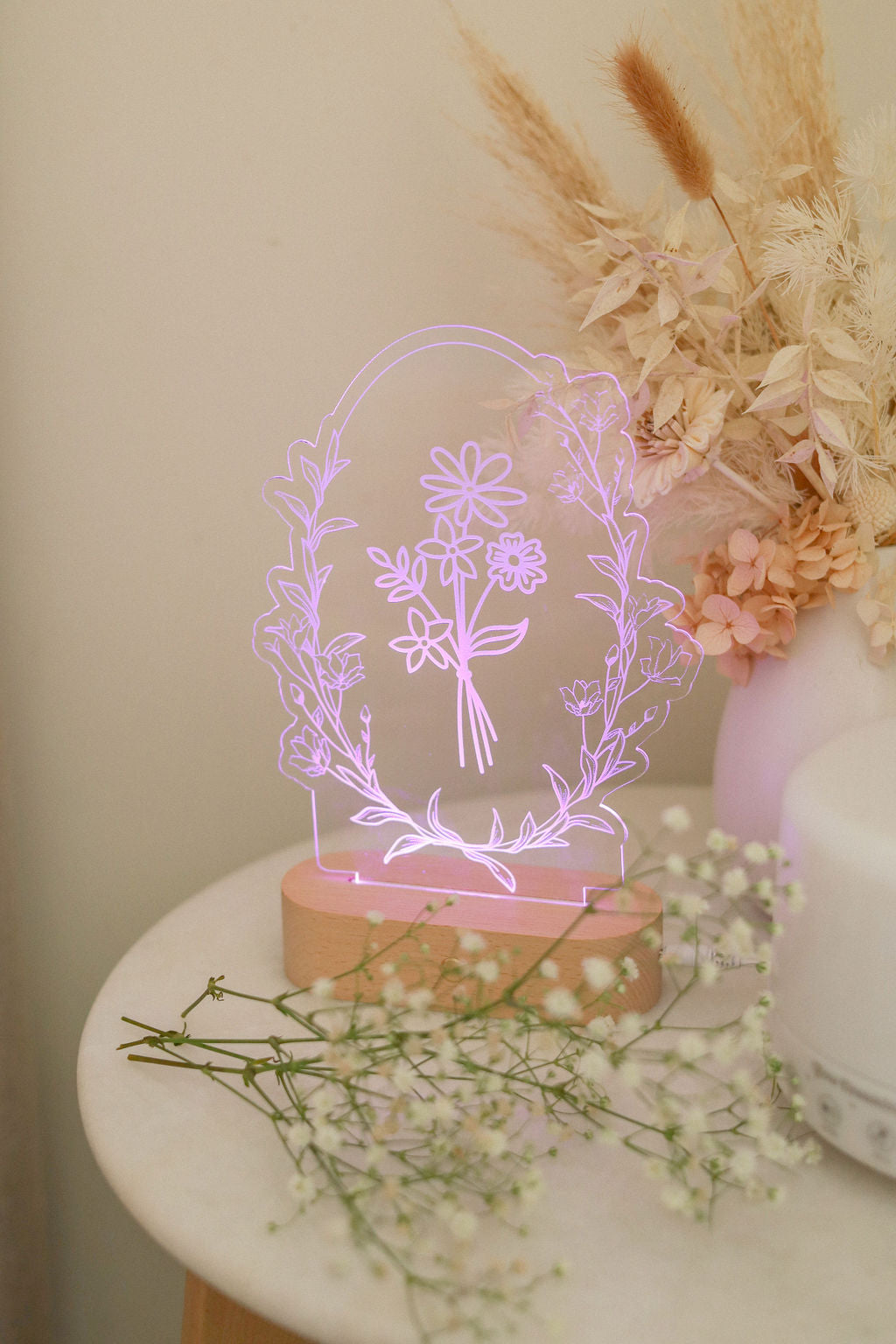 Vintage Flower Night Light