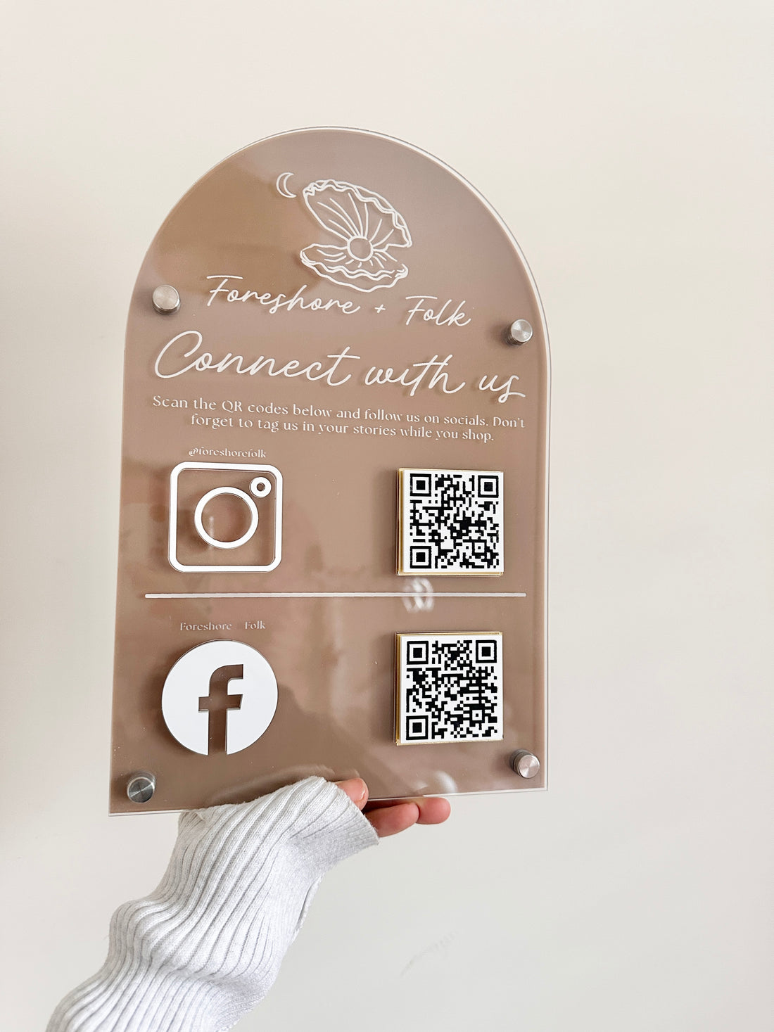 Arche Social QR Sign