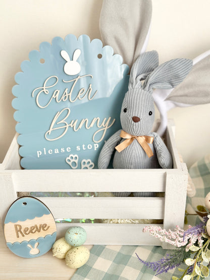 Easter Egg Name Tag – Personalised Wooden-Acrylic Name Tag