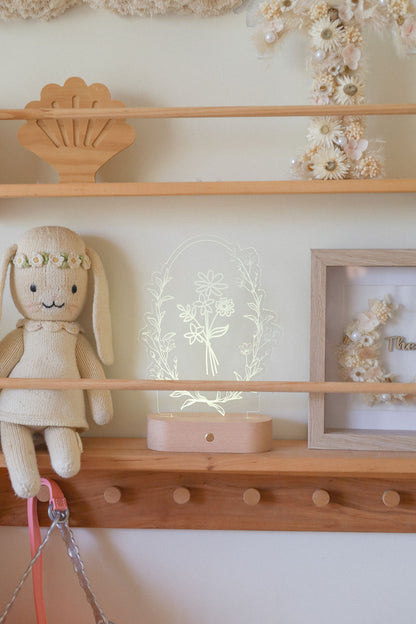 Vintage Flower Night Light