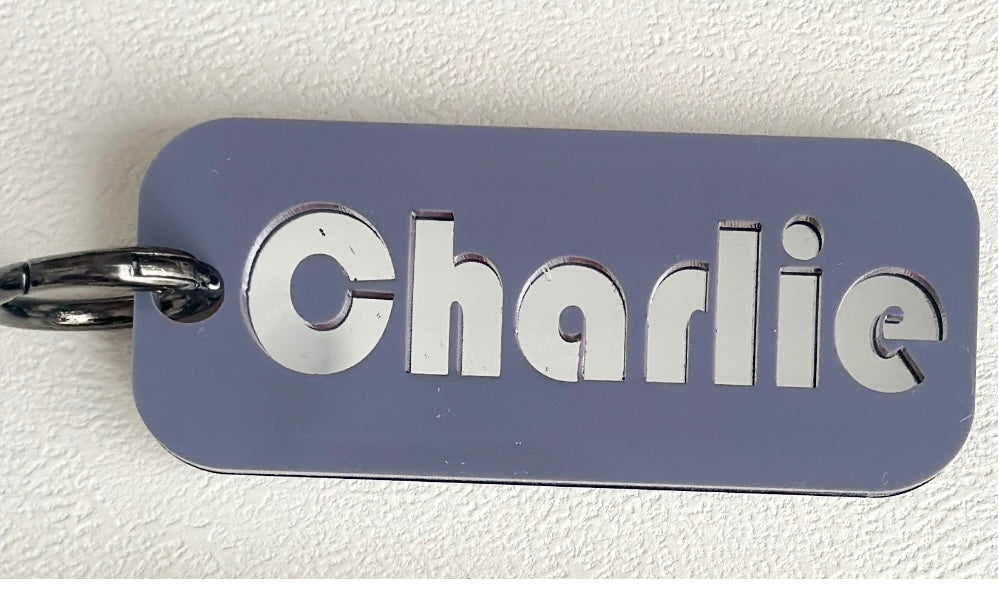 Personalised Acrylic Name Tag