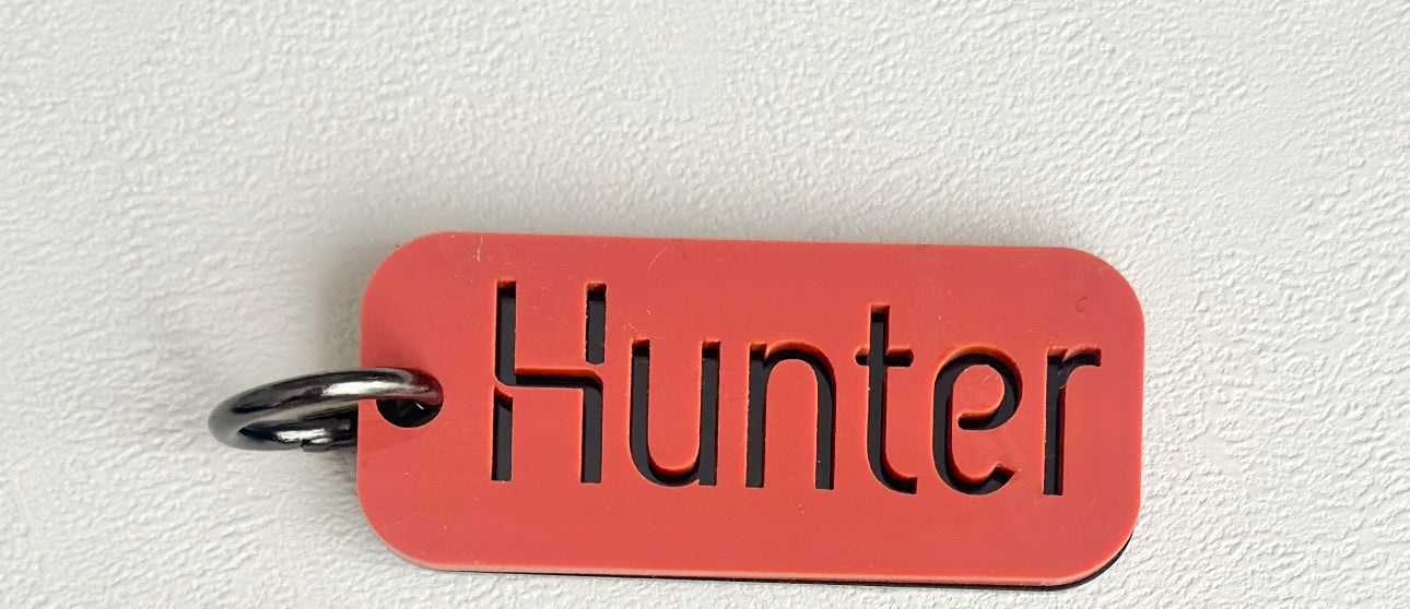 Personalised Acrylic Name Tag