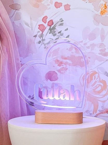 heart night light