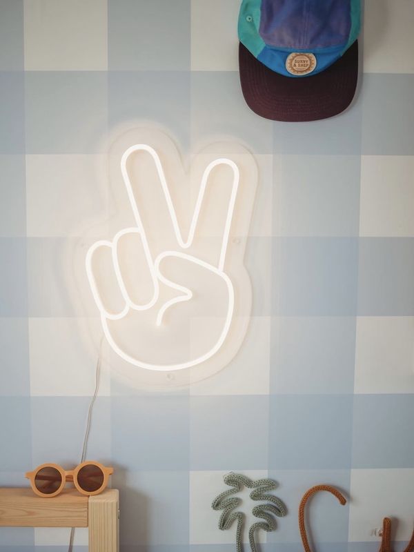 Peace Hand Neon LA Neon L.A Neon