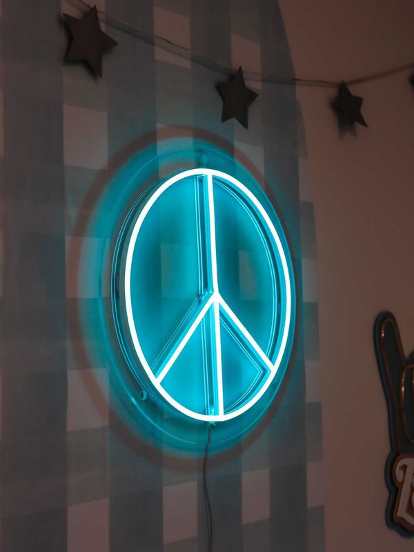 Peace Sign Neon Light